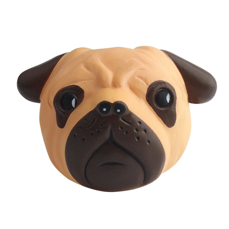 Realistic PU Slow-Rise Dog Head Squishy Toy