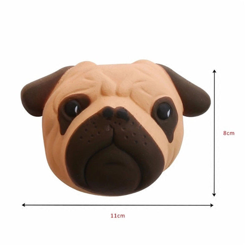 Realistic PU Slow-Rise Dog Head Squishy Toy