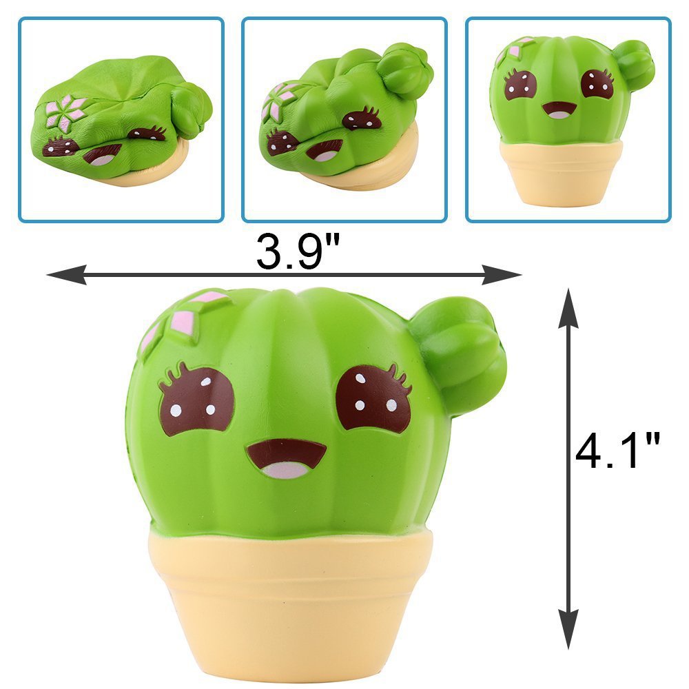 Wholesale Squishy PU Cactus Stress Relief Toy