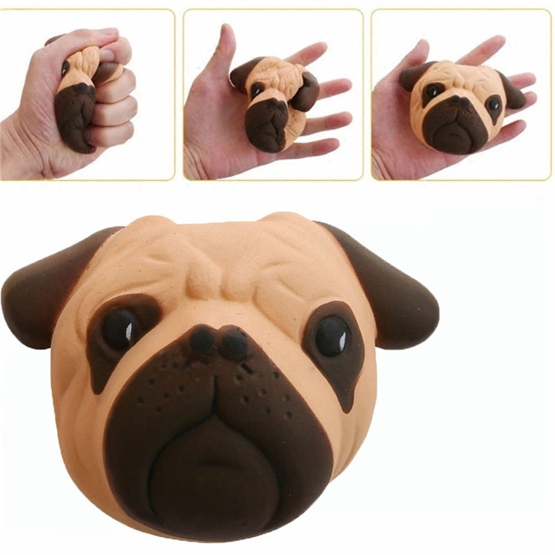 Realistic PU Slow-Rise Dog Head Squishy Toy
