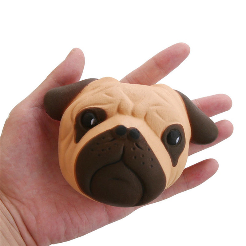 Realistic PU Slow-Rise Dog Head Squishy Toy