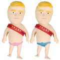 zonzxcv 2 PCS Red Ribbon Donald Trump Sand-Filled Squishy Fidget Toys Squishy Toys Stress Relief Toy Trump Doll Trump Merchandise Squishy Ball（Swimming Trunks are Random in Color） (B)